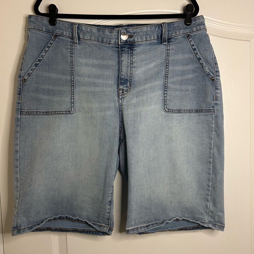 Lane Bryant Blue Jean Bermuda Shorts